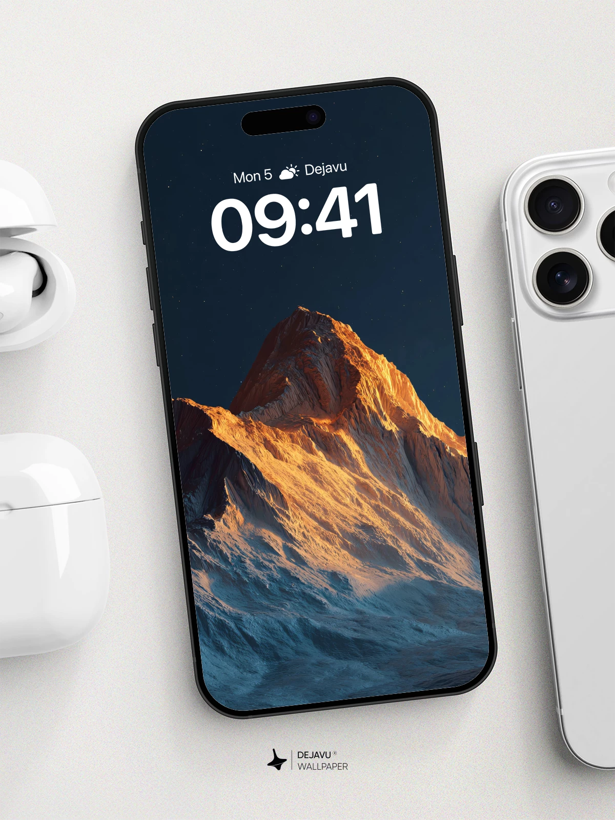 Majestic Mountain Peak Wallpaper 8K for iPhone and Android