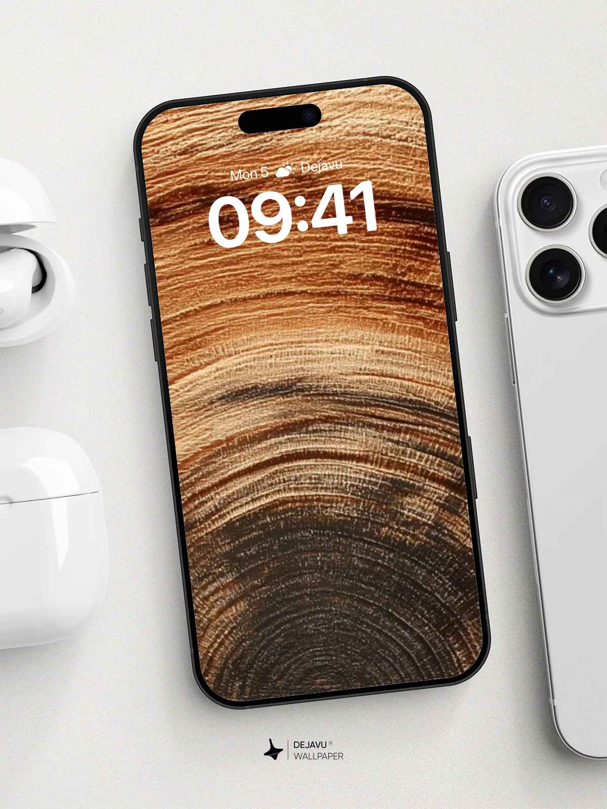 Wood Grain Texture Wallpaper 8K for iPhone and Android