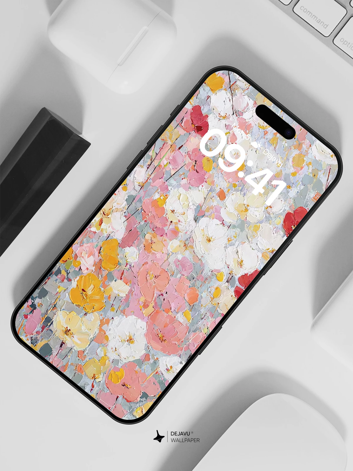 Whimsical Floral Meadow Wallpaper 8K for iPhone and Android
