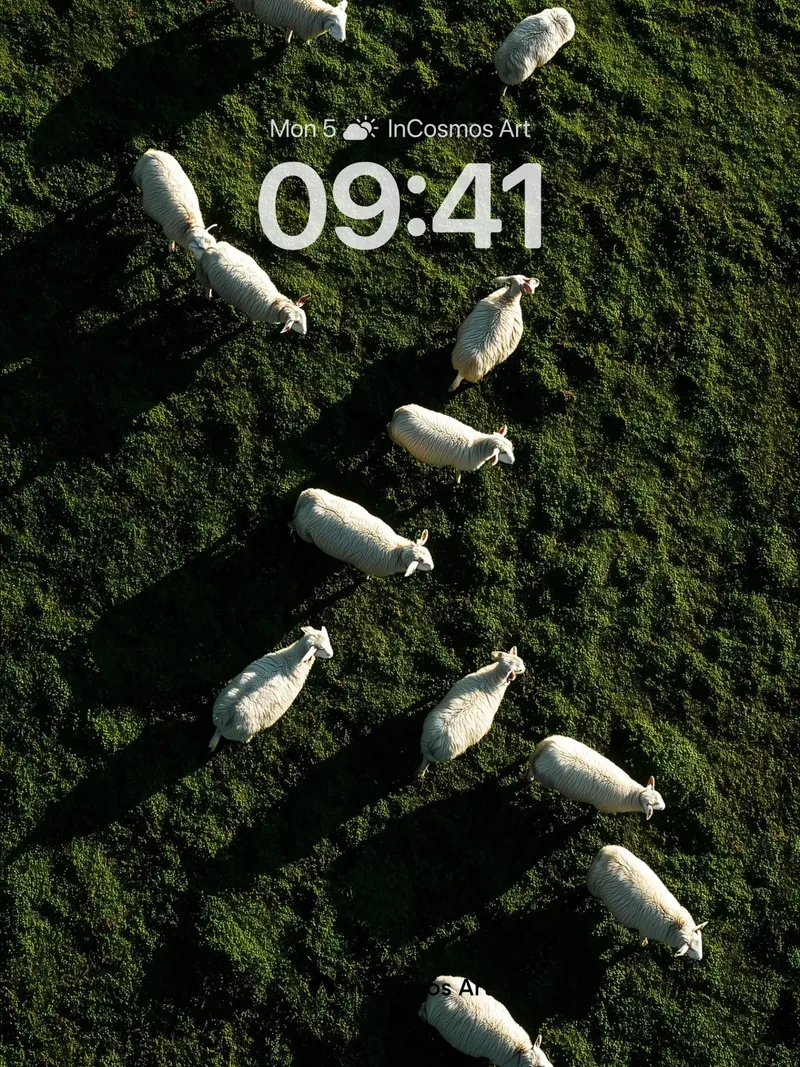 Serenity Herd Wallpaper with Dappled Light