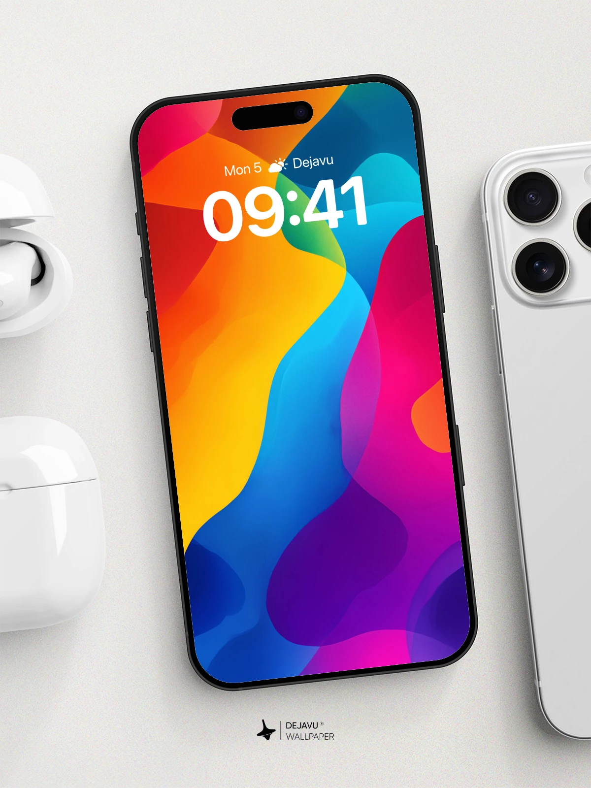 Vibrant Abstract Flow Wallpaper 8K for iPhone and Android