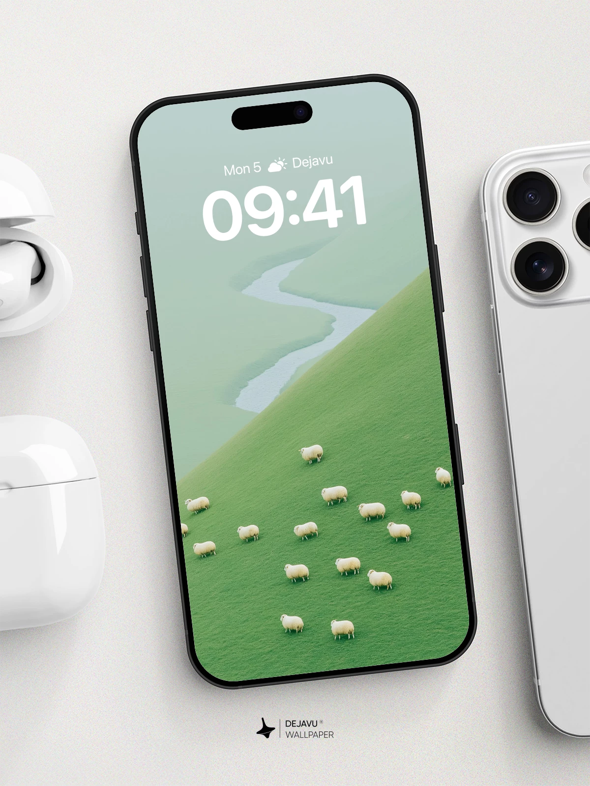 Surreal Pastoral Landscape Wallpaper 8K for iPhone and Android