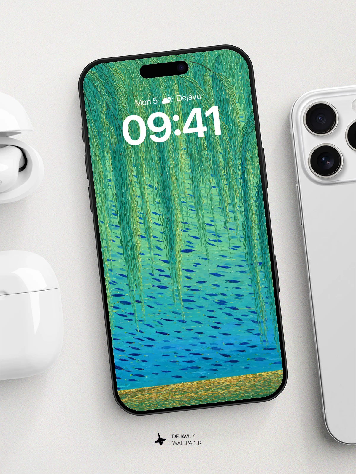 Willow Water Dreams Wallpaper 8K for iPhone and Android