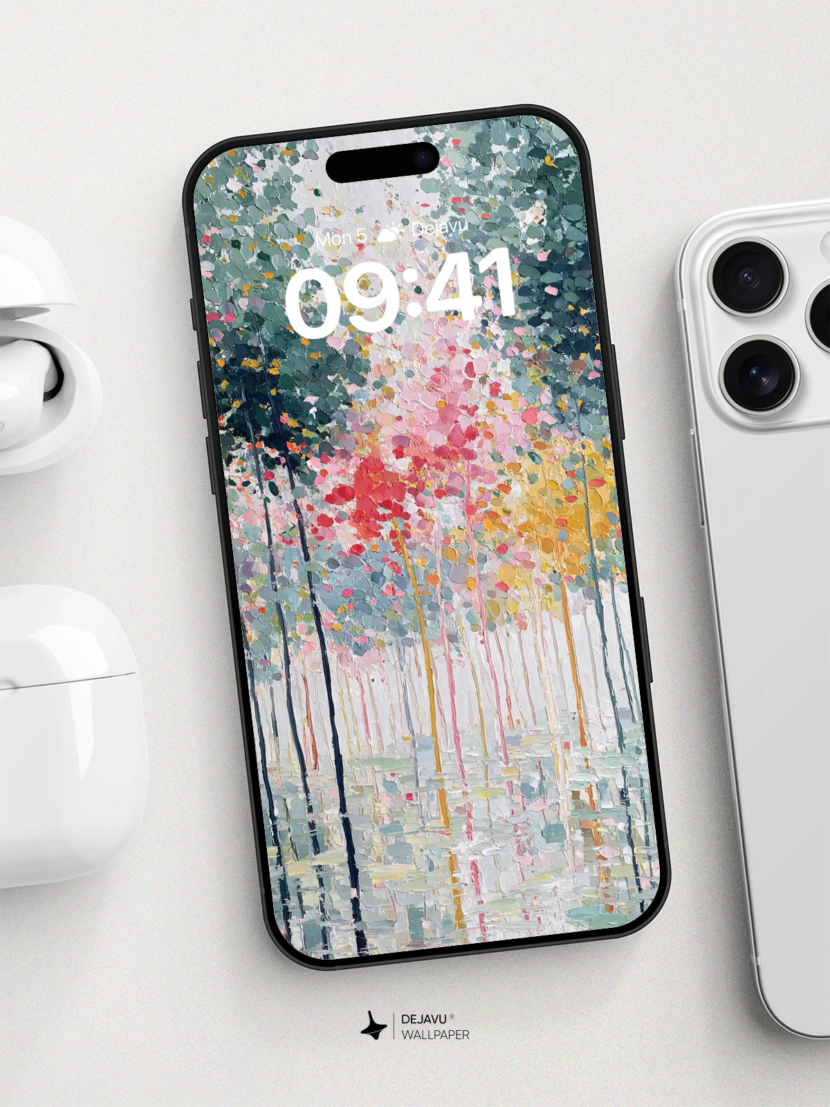 Dreamy Forest Reflections Wallpaper 8K for iPhone and Android