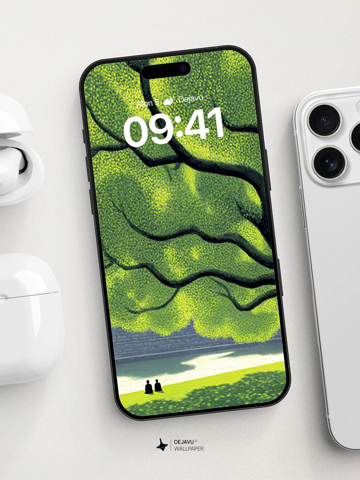 Whimsical Tree Canopy Wallpaper 8K for iPhone and Android