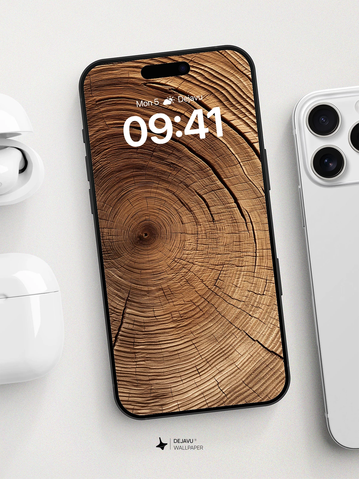 Wood Grain Texture Wallpaper 8K for iPhone and Android