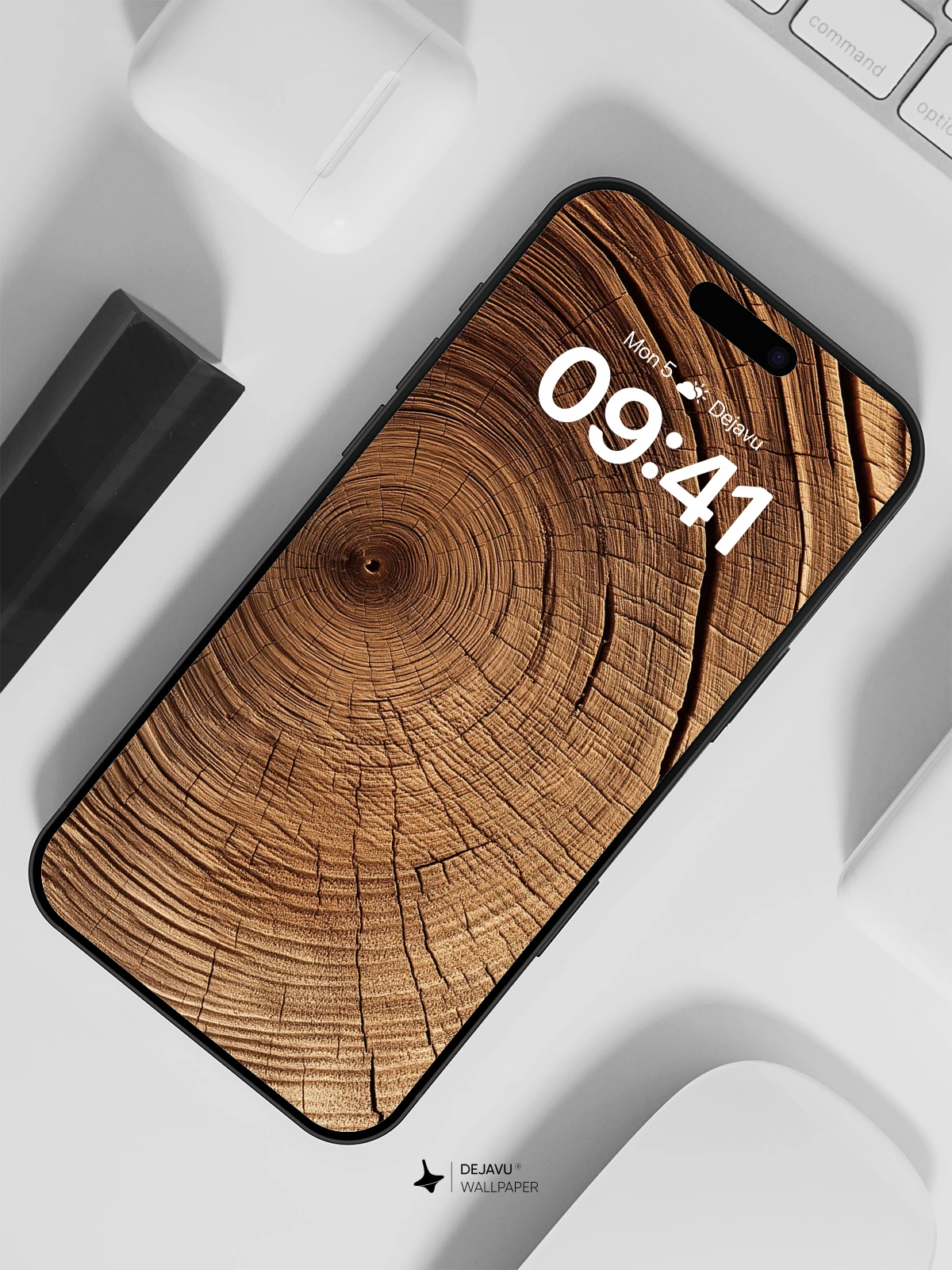 Wood Grain Texture Wallpaper 8K for iPhone and Android