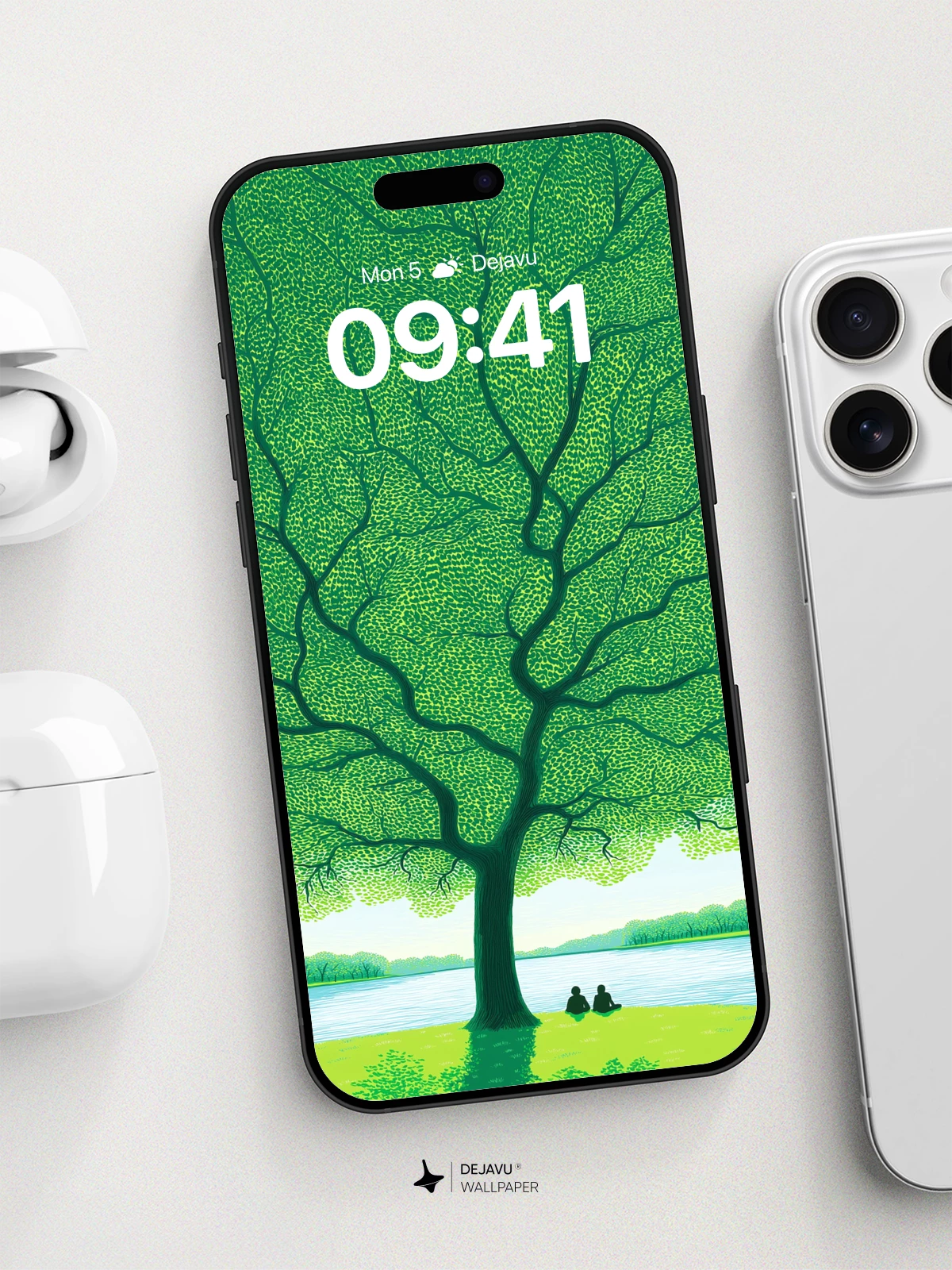 Serene Tree Canopy Wallpaper 8K for iPhone and Android