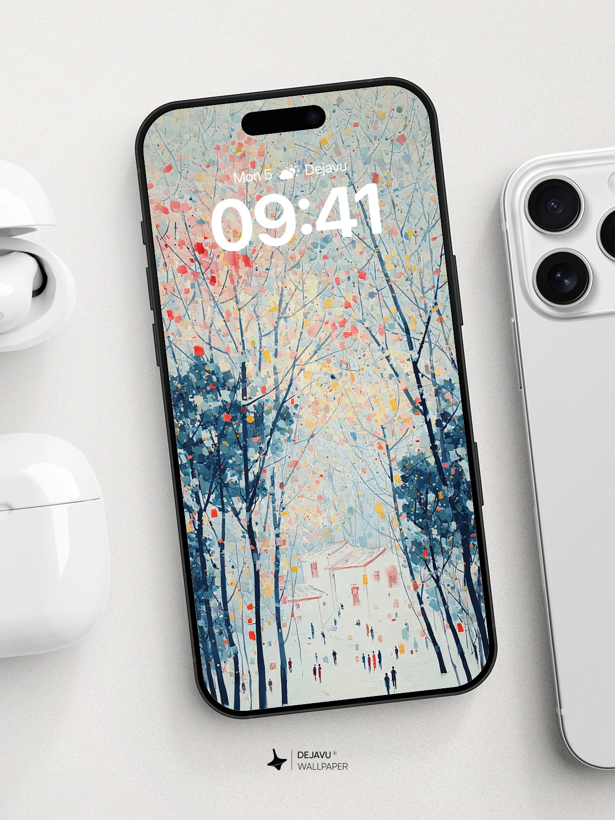 Whimsical Autumn Forest Wallpaper 8K for iPhone and Android