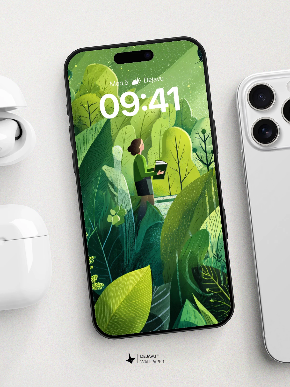 Whimsical Forest Explorer Wallpaper 8K for iPhone and Android