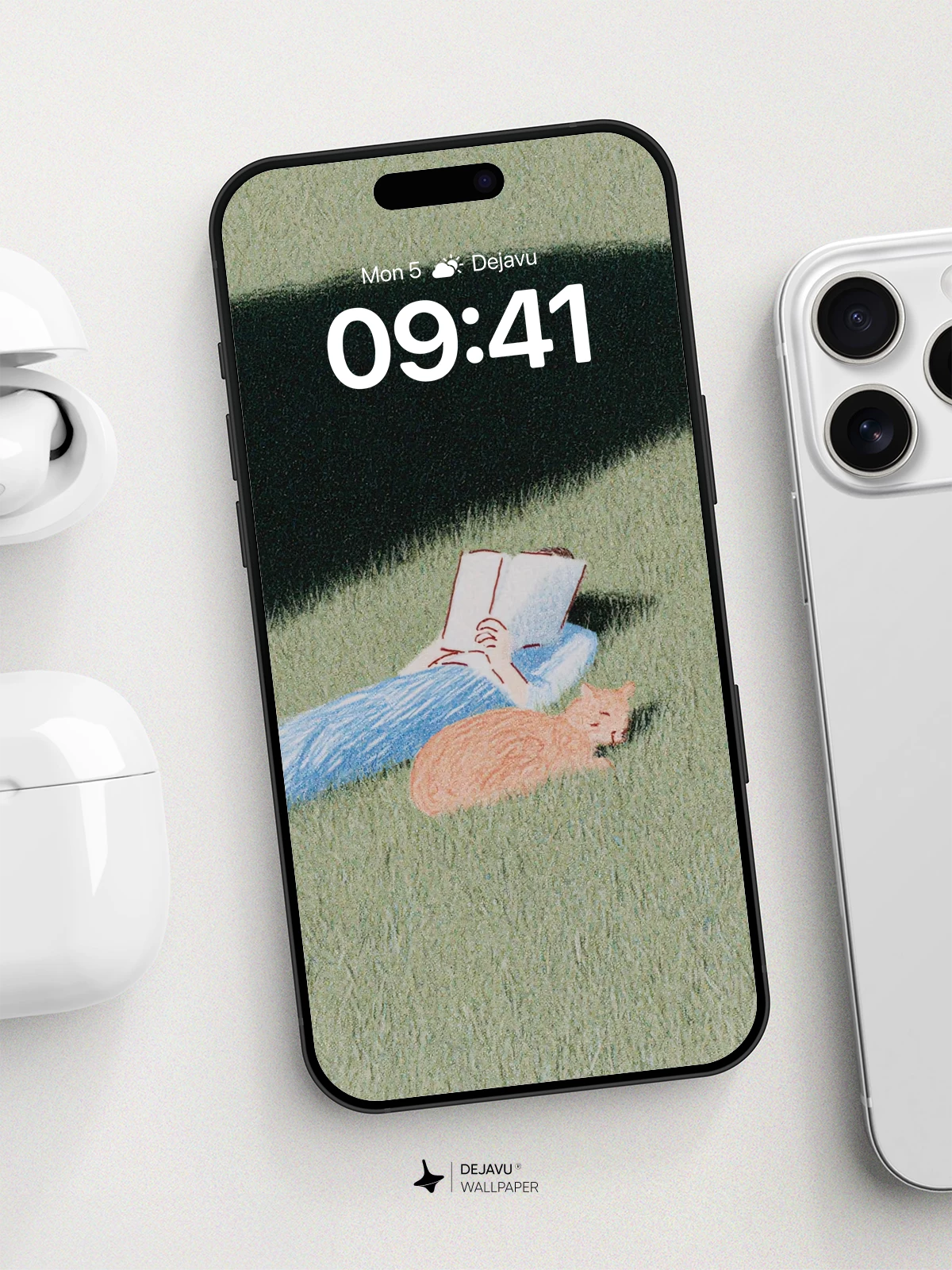 Whimsical Cat and Boots Wallpaper 8K for iPhone and Android