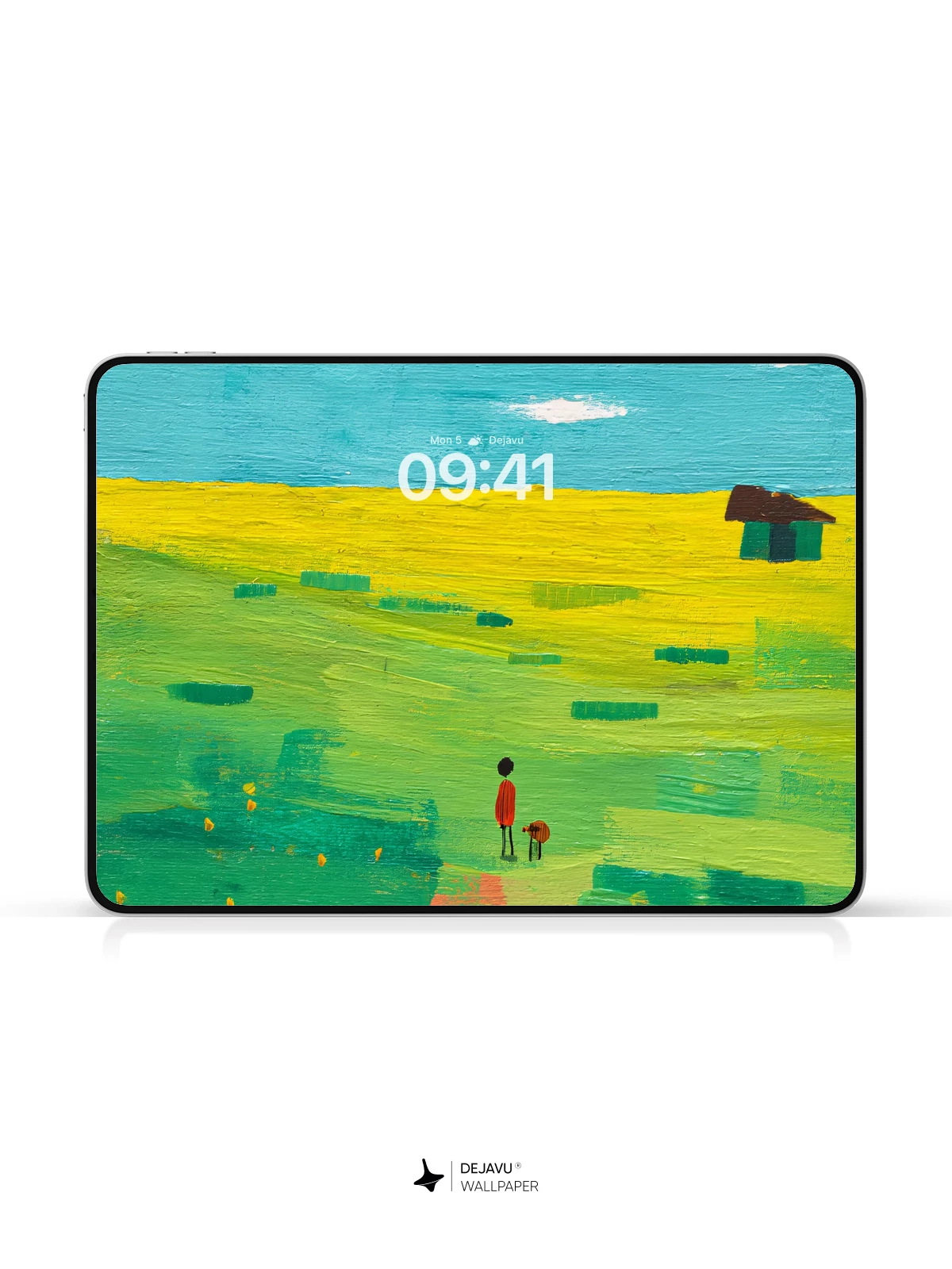 Whimsical Field Journey Wallpaper 8K for iPhone and Android