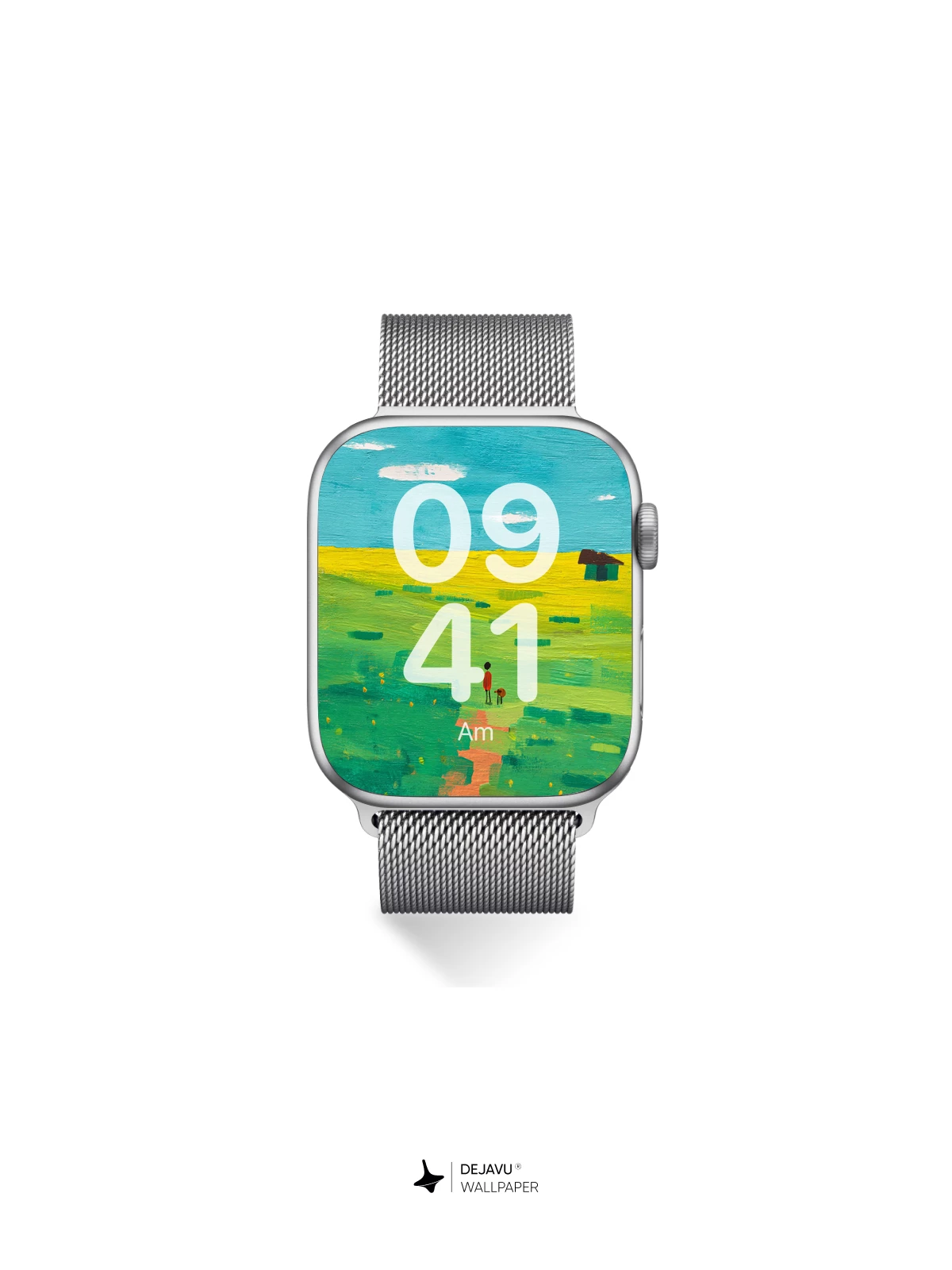 Whimsical Field Journey Wallpaper 8K for iPhone and Android