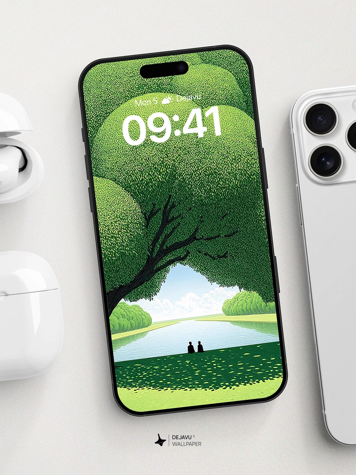 Serene Forest Archway Wallpaper 8K for iPhone and Android