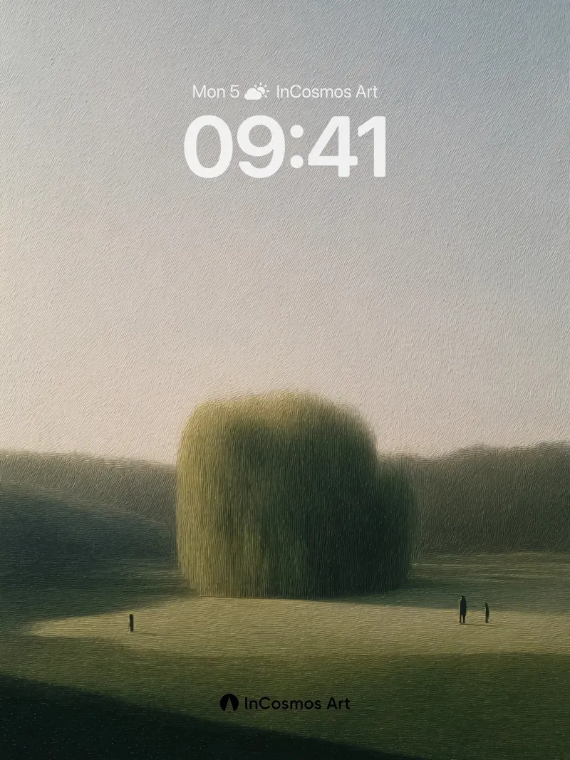 Serenity Sphere Wallpaper with Whispering Grass