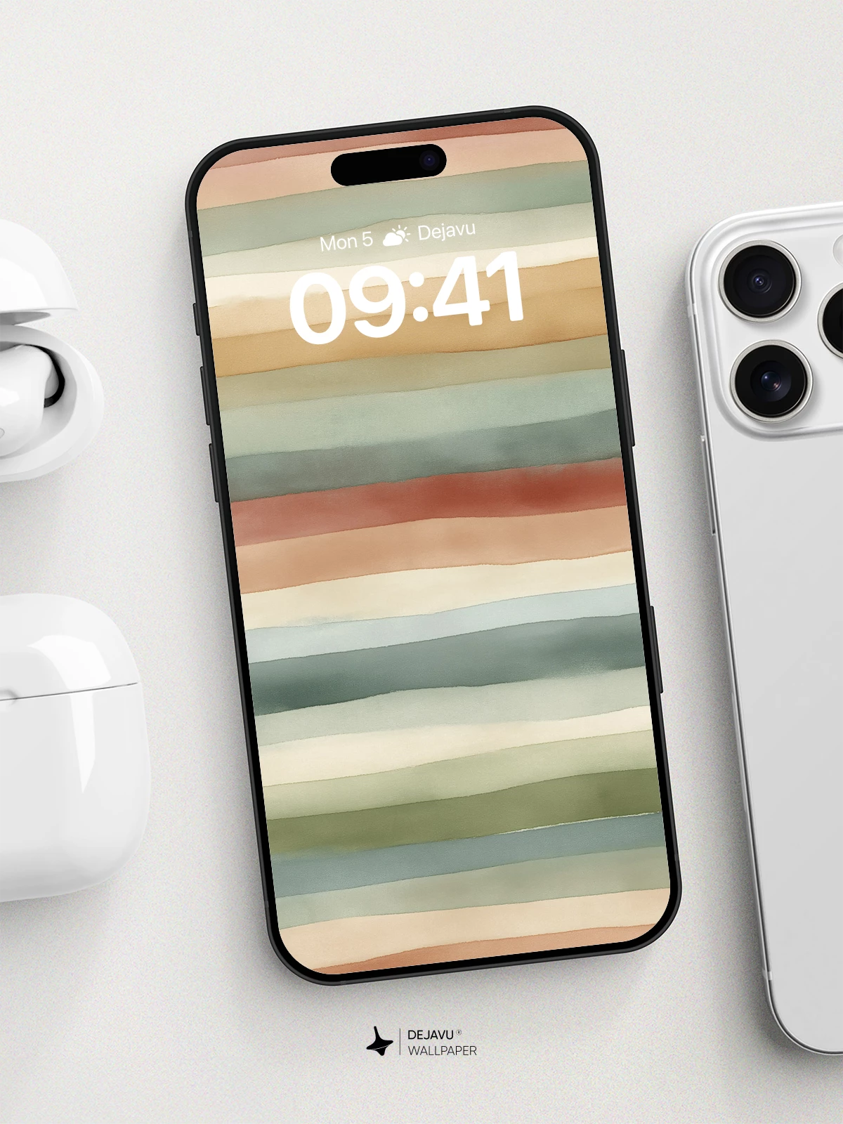 Watercolor Horizon Wallpaper 8K for iPhone and Android