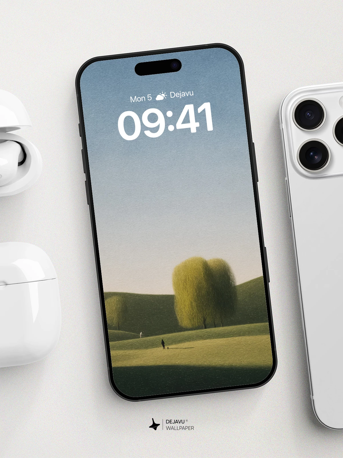 Surreal Pastoral Landscape Wallpaper 8K for iPhone and Android