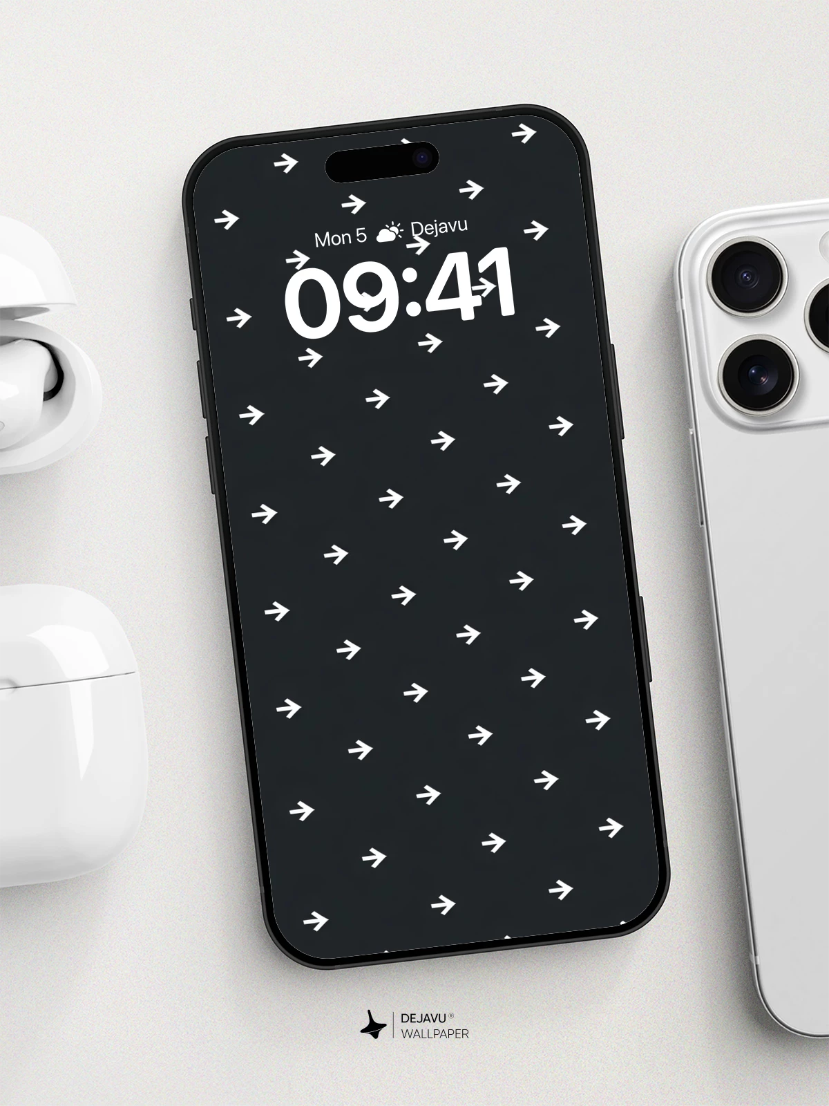 Minimal Arrow Pattern Wallpaper 8K for iPhone and Android