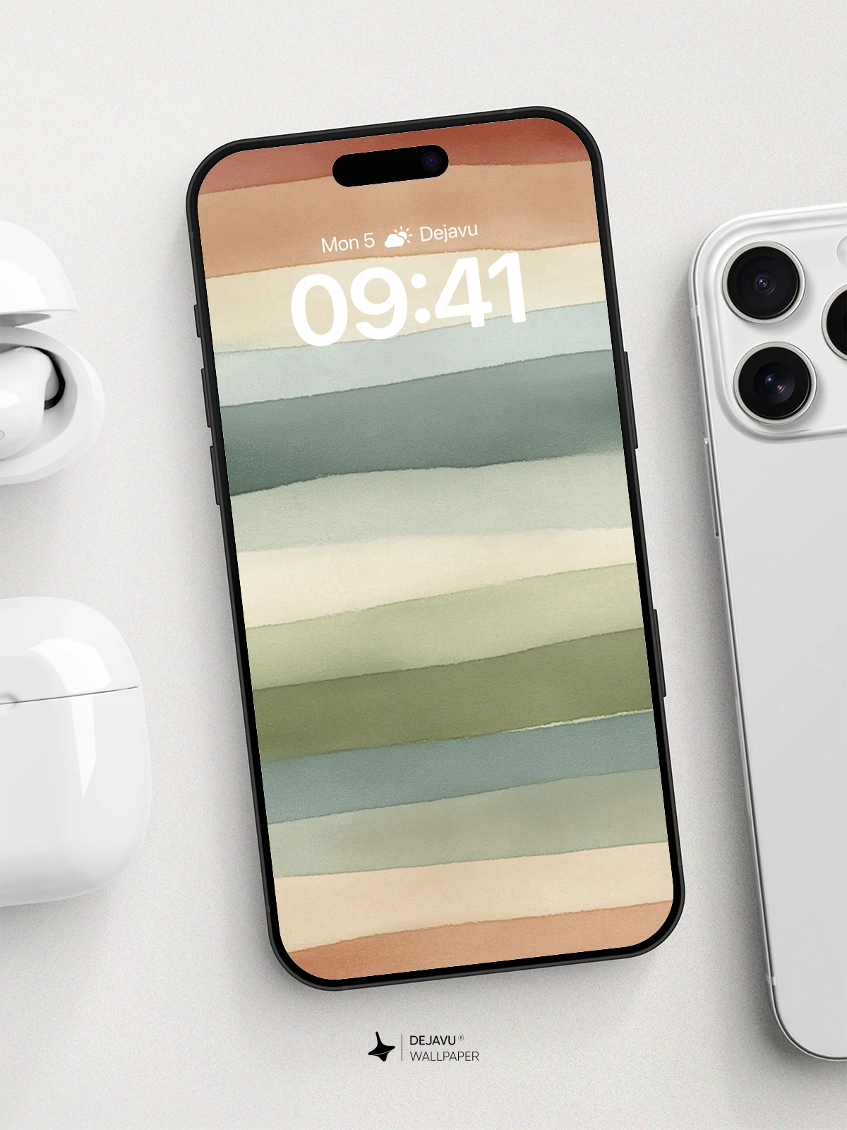 Watercolor Horizon Wallpaper 8K for iPhone and Android