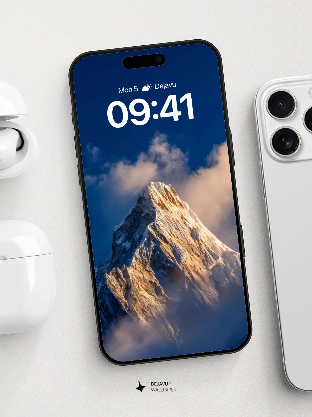 Majestic Snow-Capped Peak Wallpaper 8K for iPhone and Android