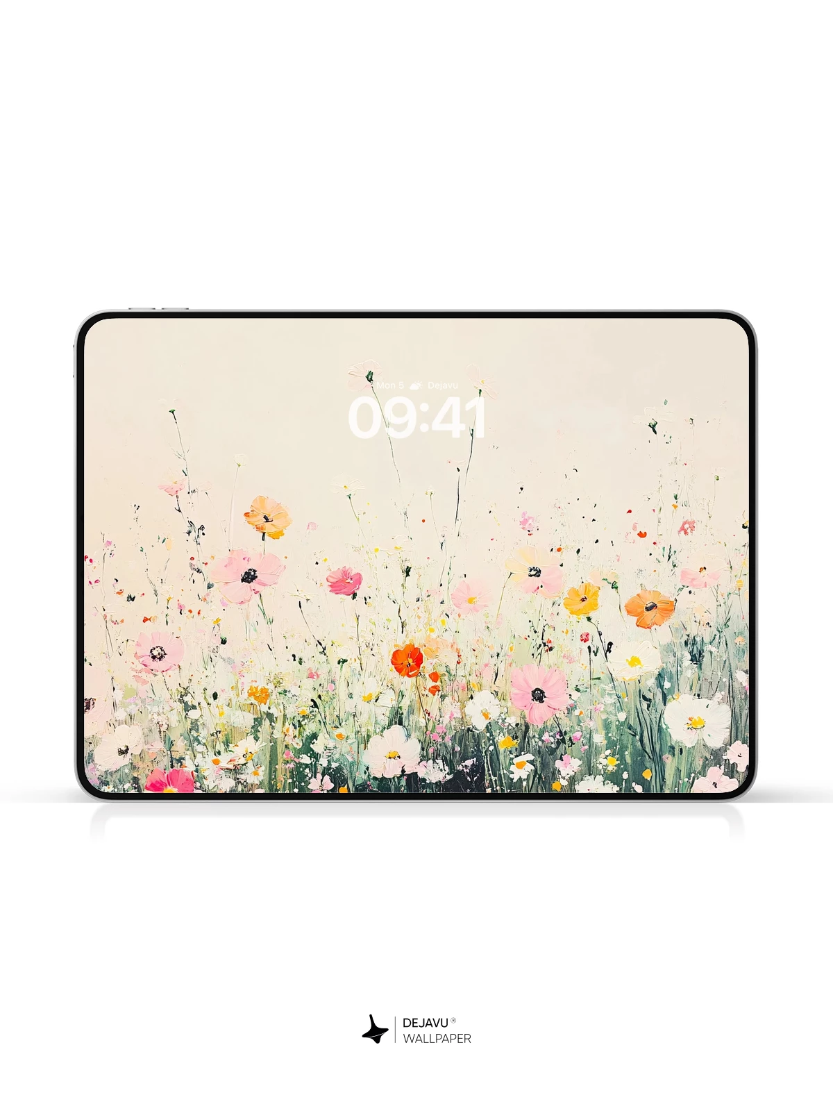 Watercolor Wildflower Field Wallpaper 8K for iPhone and Android