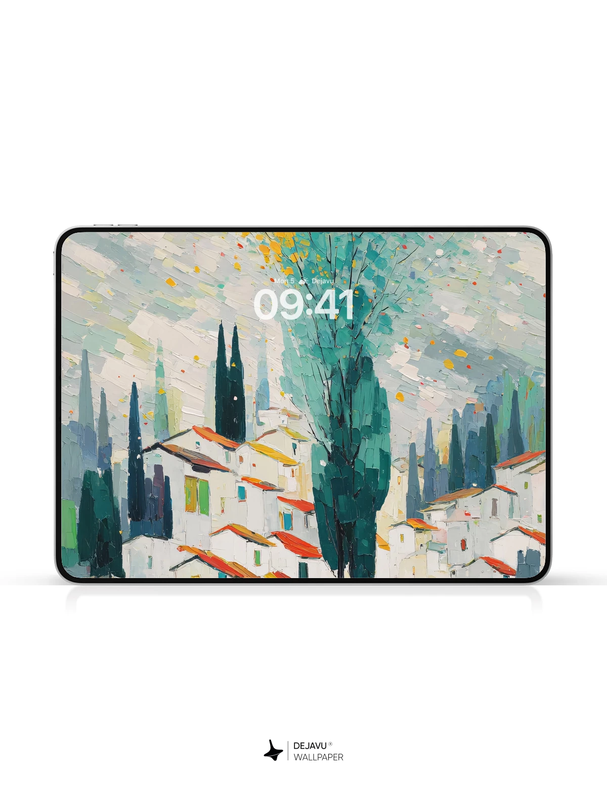 Whimsical Village Tree Wallpaper 8K for iPhone and Android