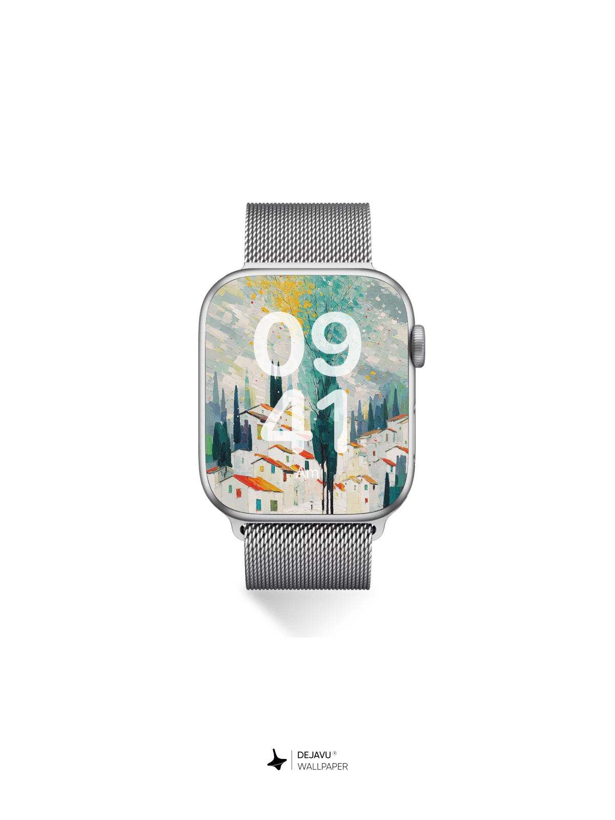 Whimsical Village Tree Wallpaper 8K for iPhone and Android
