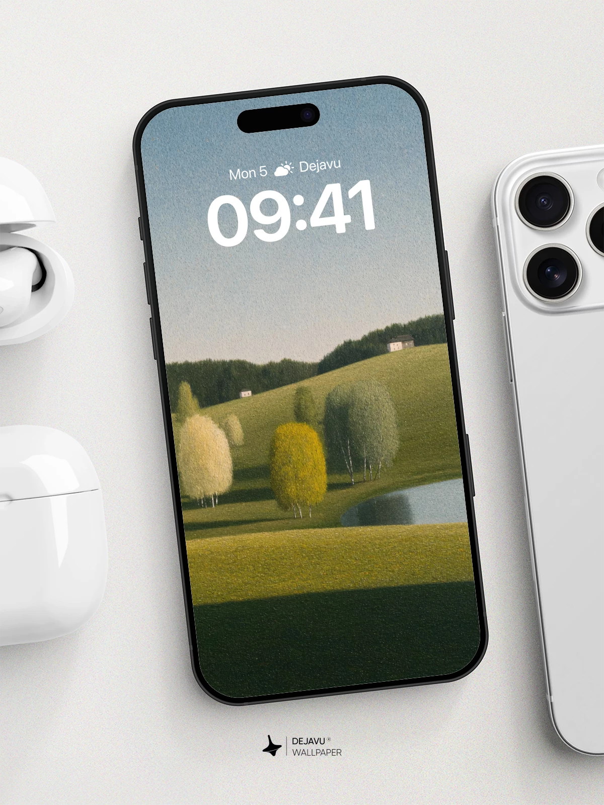 Surreal Rolling Hills Wallpaper 8K for iPhone and Android