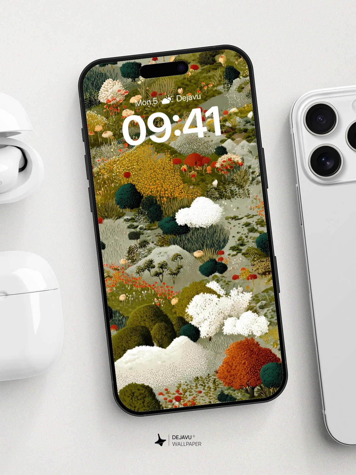 Surreal Mushroom Forest Wallpaper 8K for iPhone and Android