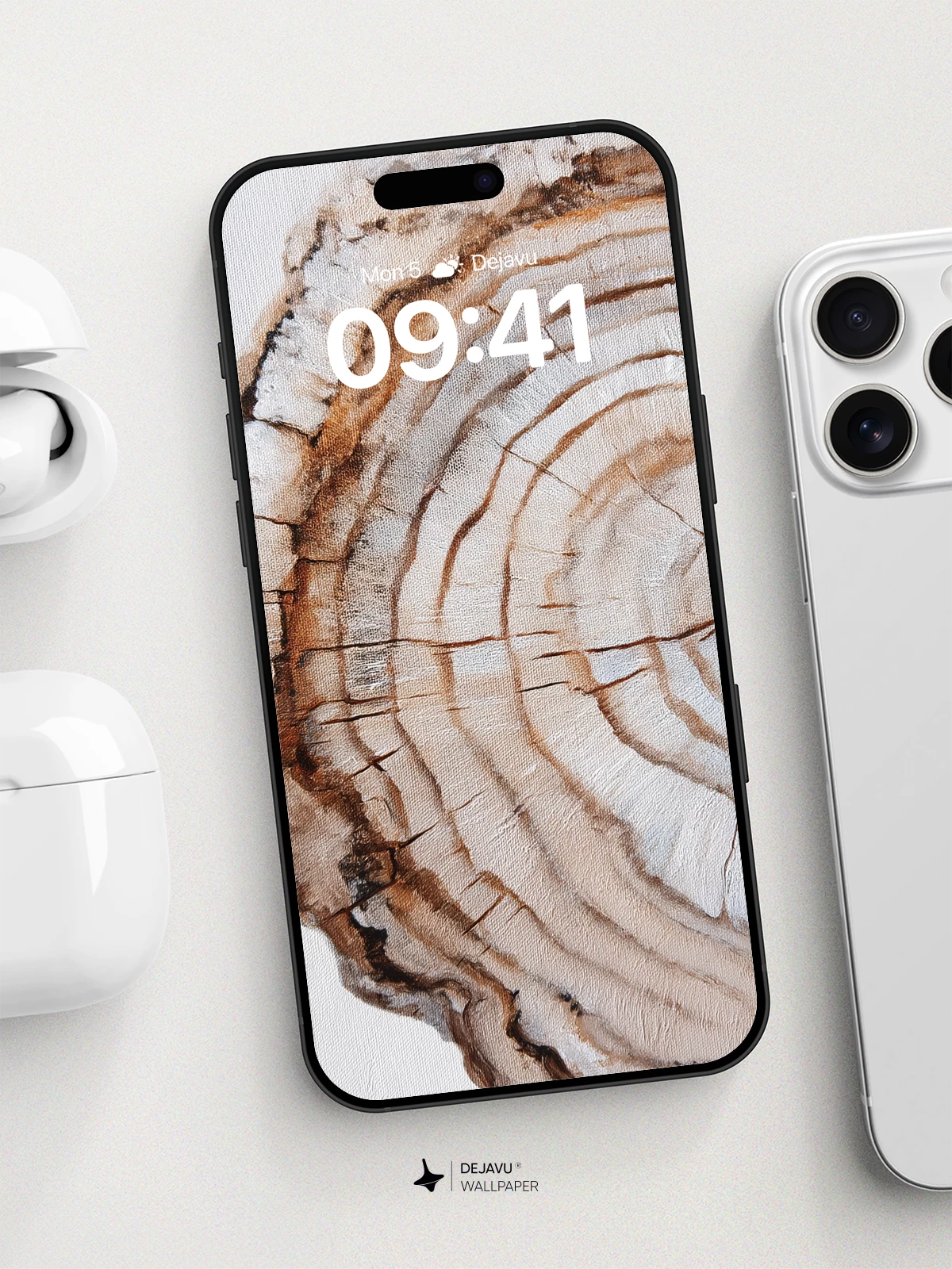 Wood Grain Texture Wallpaper 8K for iPhone and Android