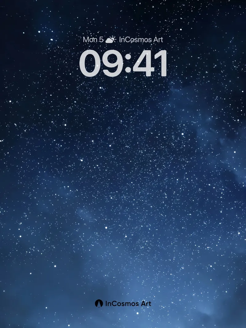 Stellar Veil Wallpaper with Cosmic Dust