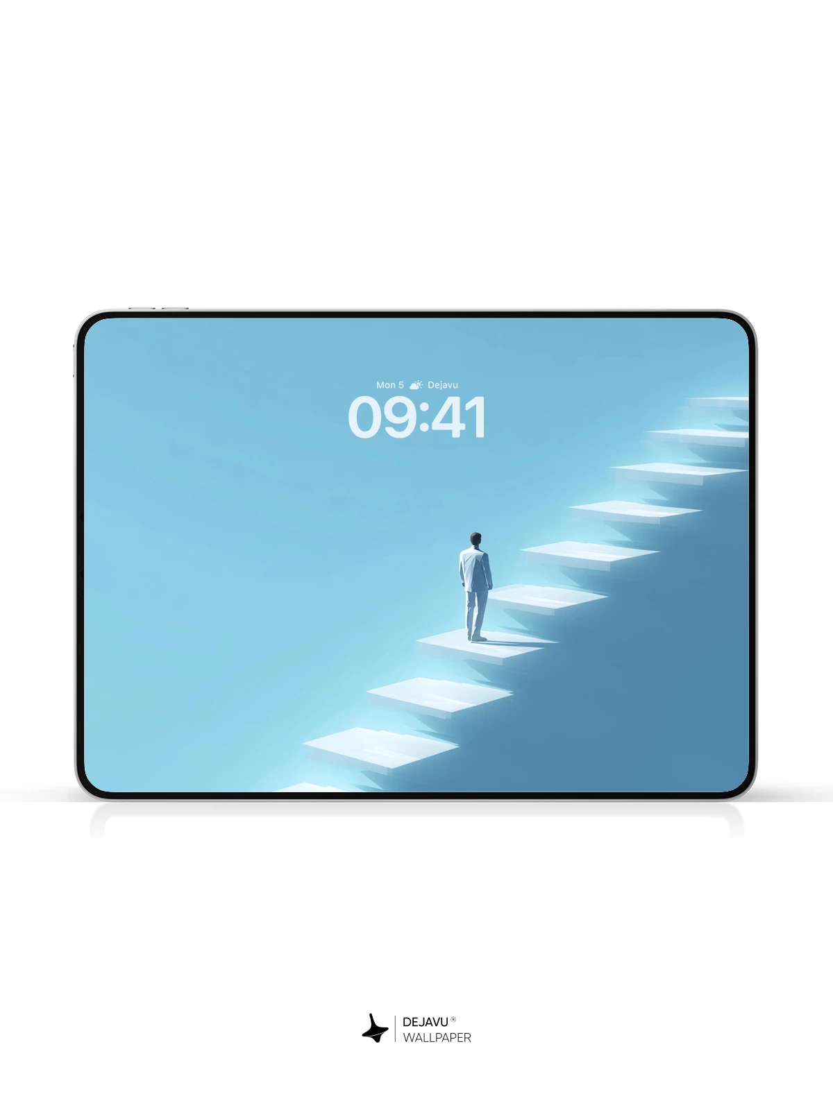 Surreal Sky Stairs Wallpaper 8K for iPhone and Android
