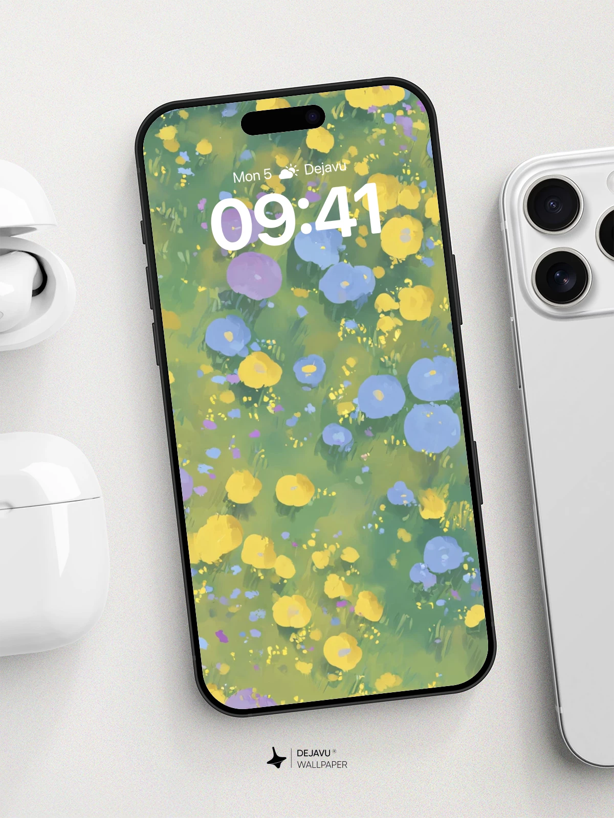 Whimsical Wildflower Meadow Wallpaper 8K for iPhone and Android