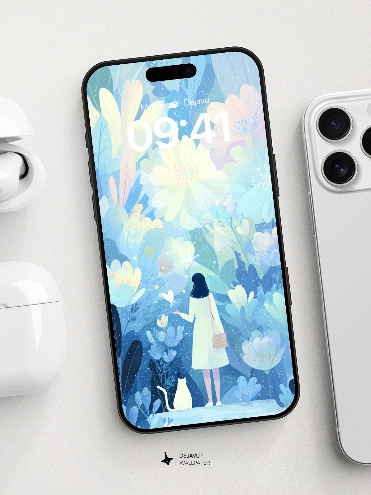 Dreamy Floral Garden Wallpaper 8K for iPhone and Android