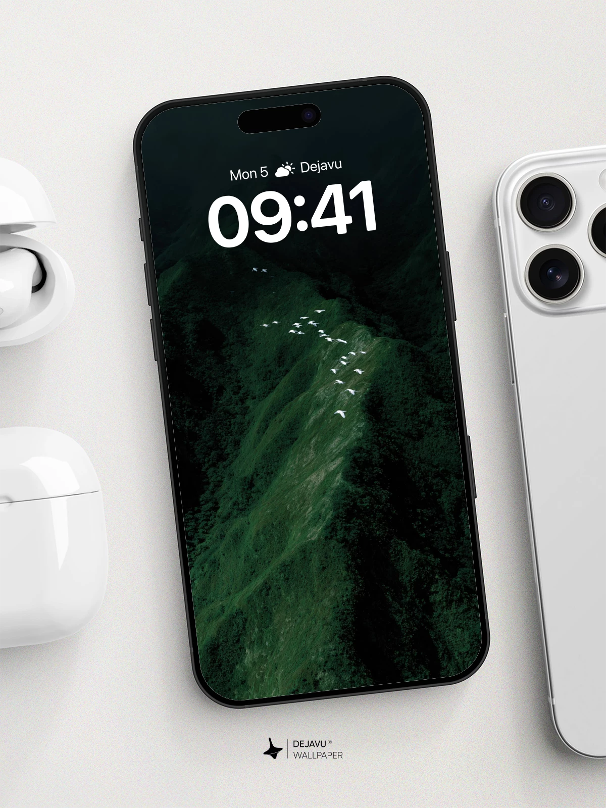 Mystic Mountain Flight Wallpaper 8K for iPhone and Android