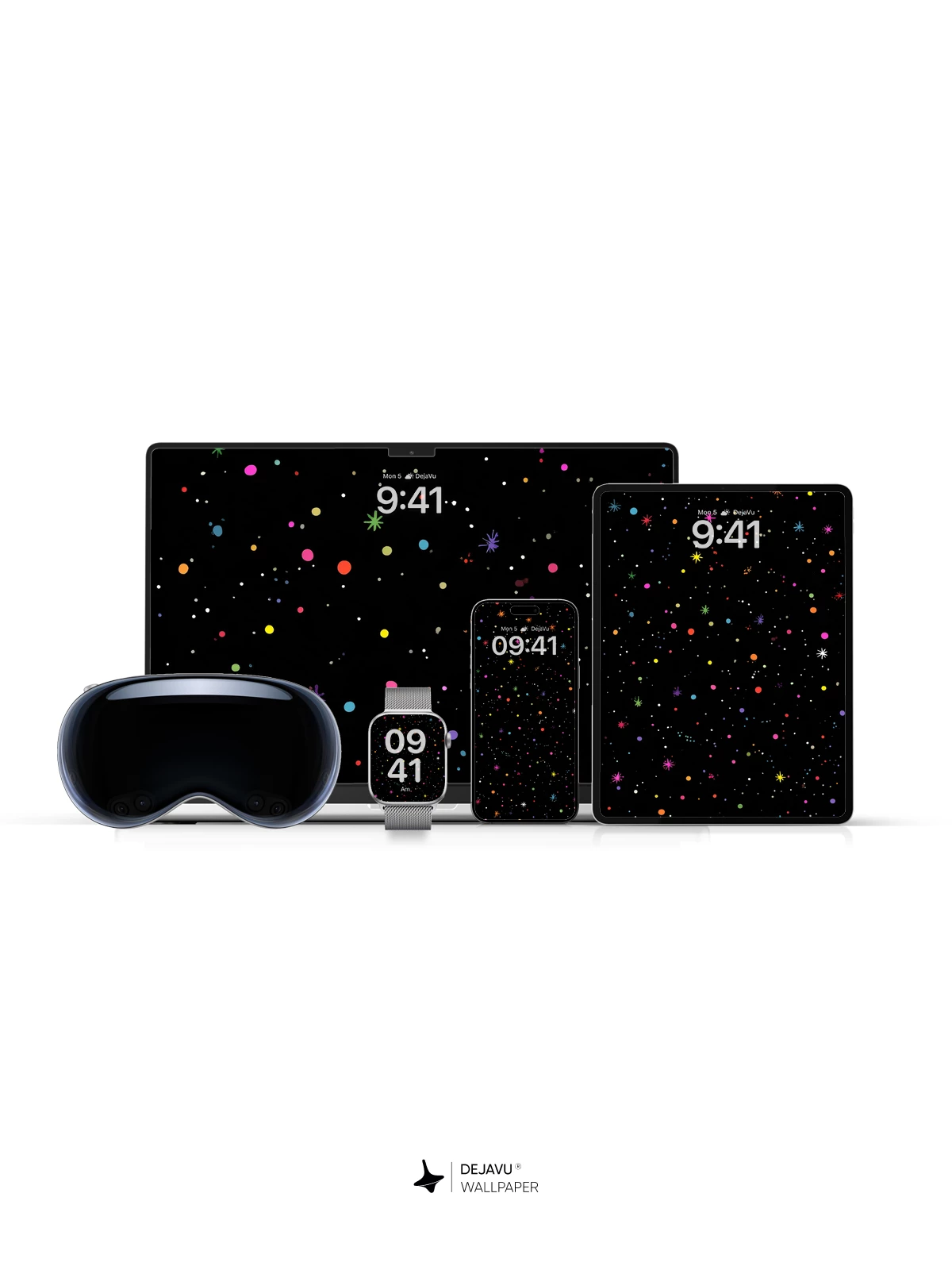 Colorful Cosmic Stars Wallpaper 8K for iPhone and Android