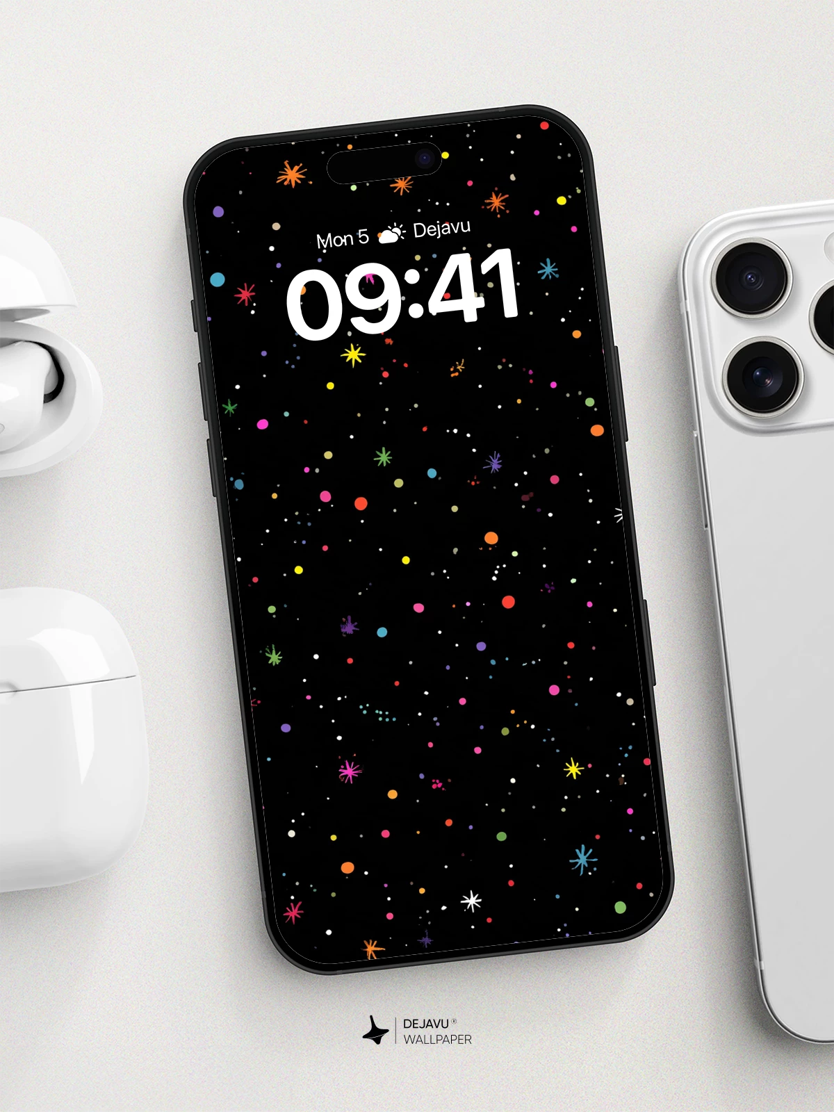 Colorful Cosmic Stars Wallpaper 8K for iPhone and Android