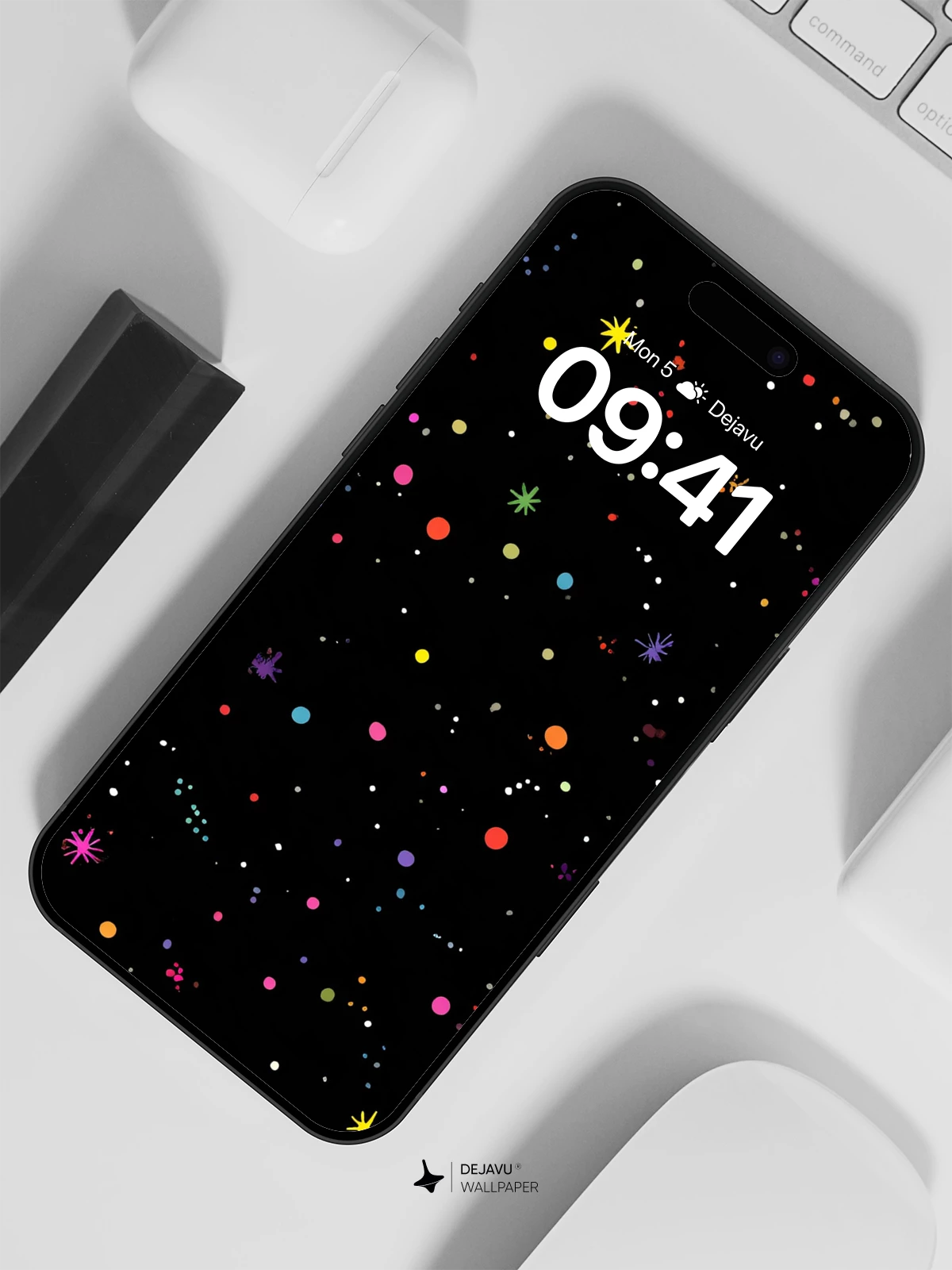 Colorful Cosmic Stars Wallpaper 8K for iPhone and Android