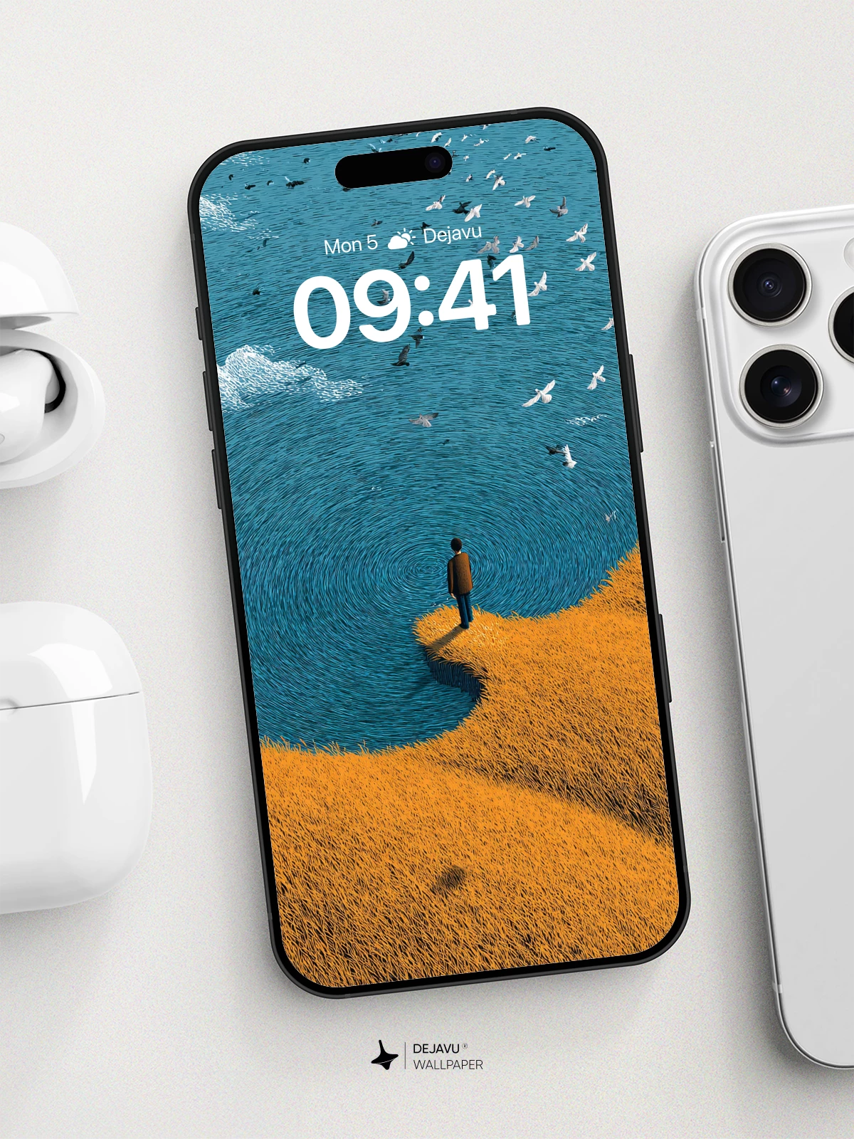Surreal Water Ripple Wallpaper 8K for iPhone and Android