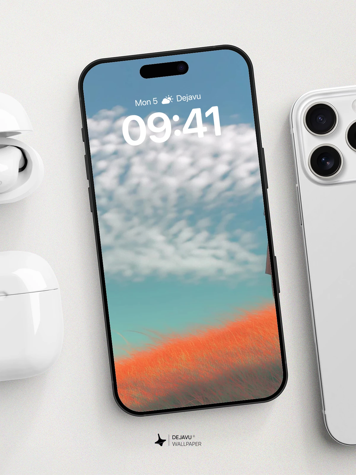 Surreal Cloud Horizon Wallpaper 8K for iPhone and Android