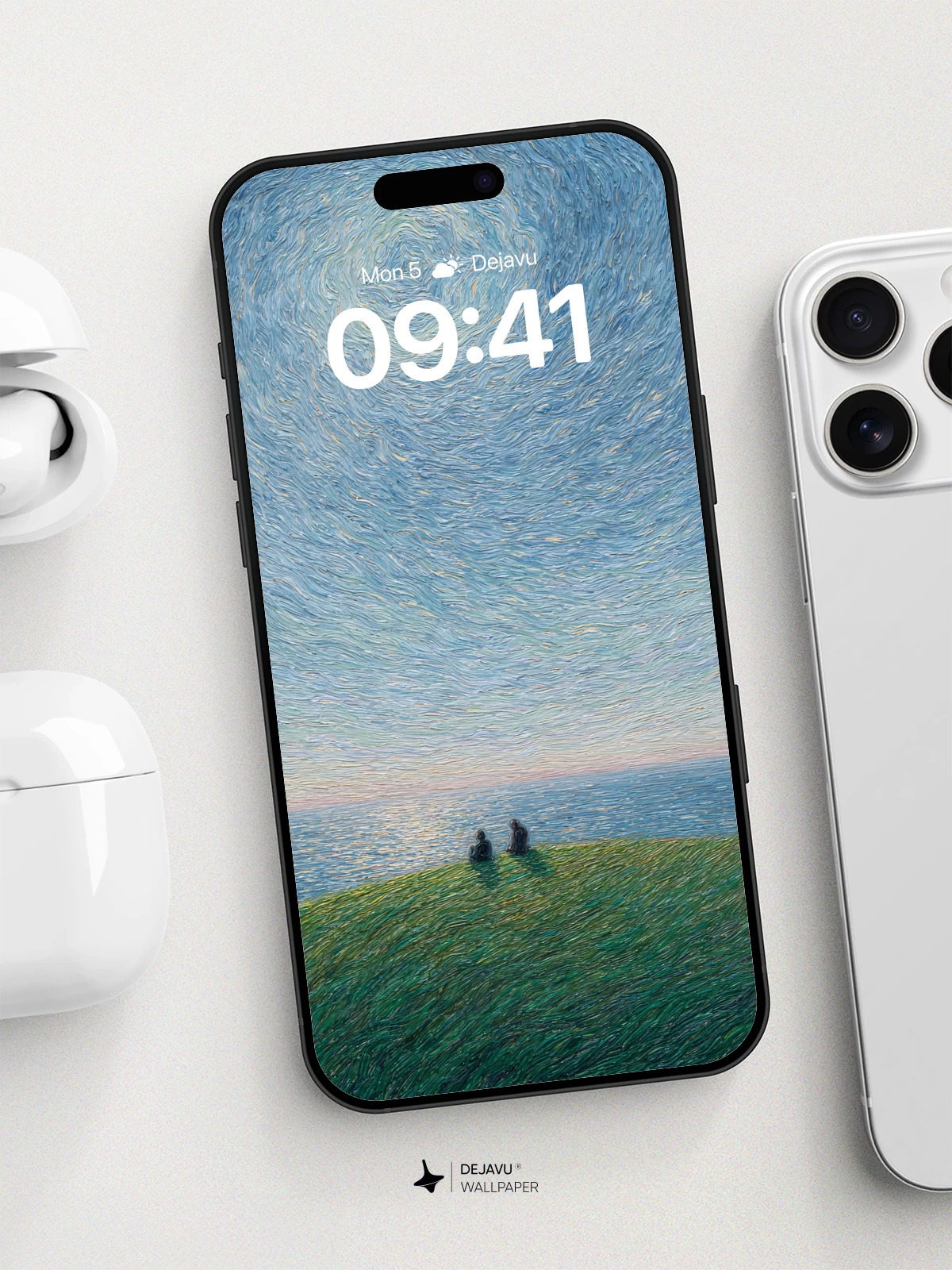 Van Gogh-Inspired Starry Sky Wallpaper 8K for iPhone and Android