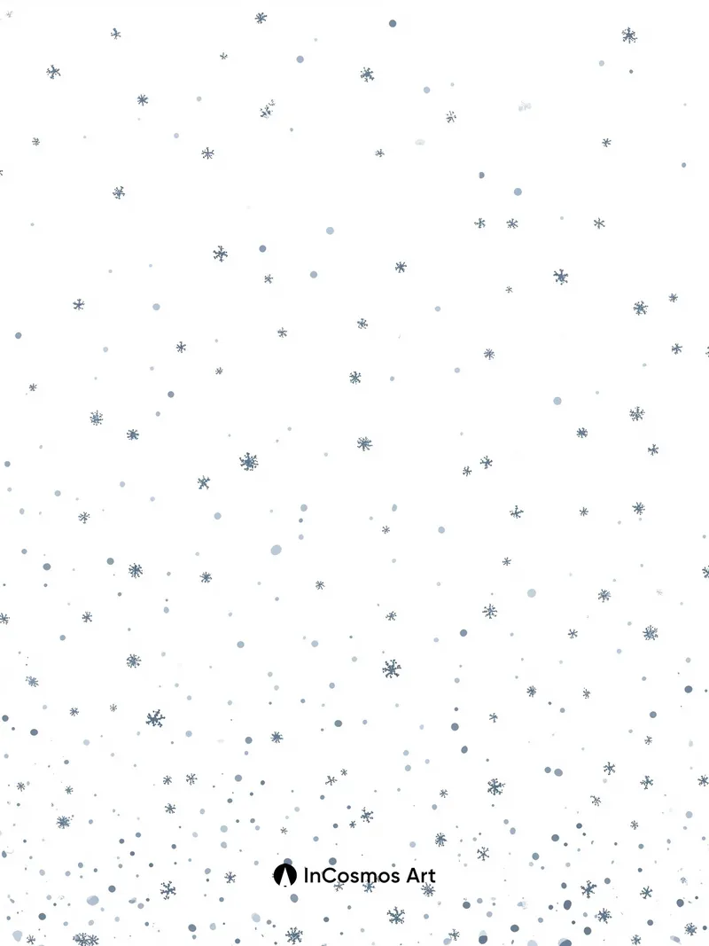 Frostfall Whisper Wallpaper with Starlight Dust