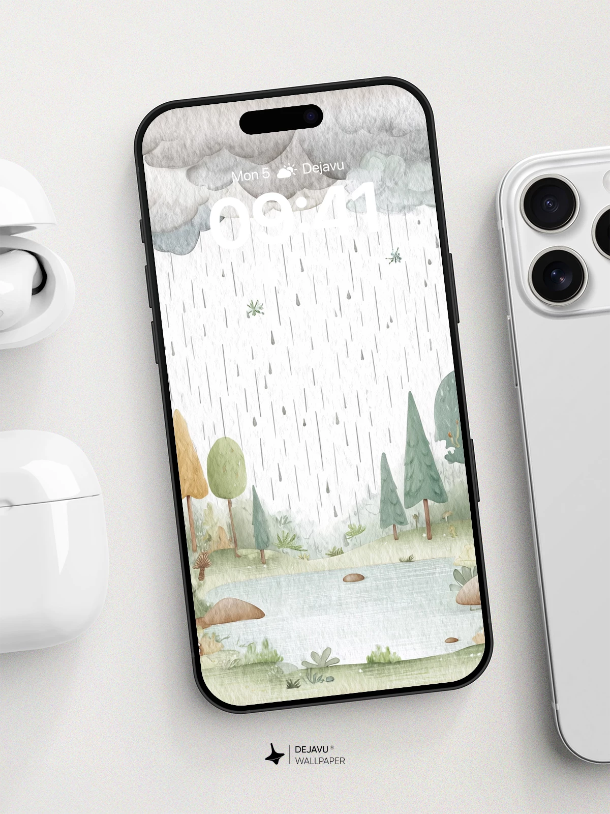 Whimsical Rainforest Wallpaper 8K for iPhone and Android
