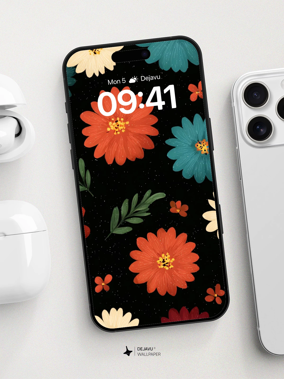 Vibrant Floral Pattern Wallpaper 8K for iPhone and Android