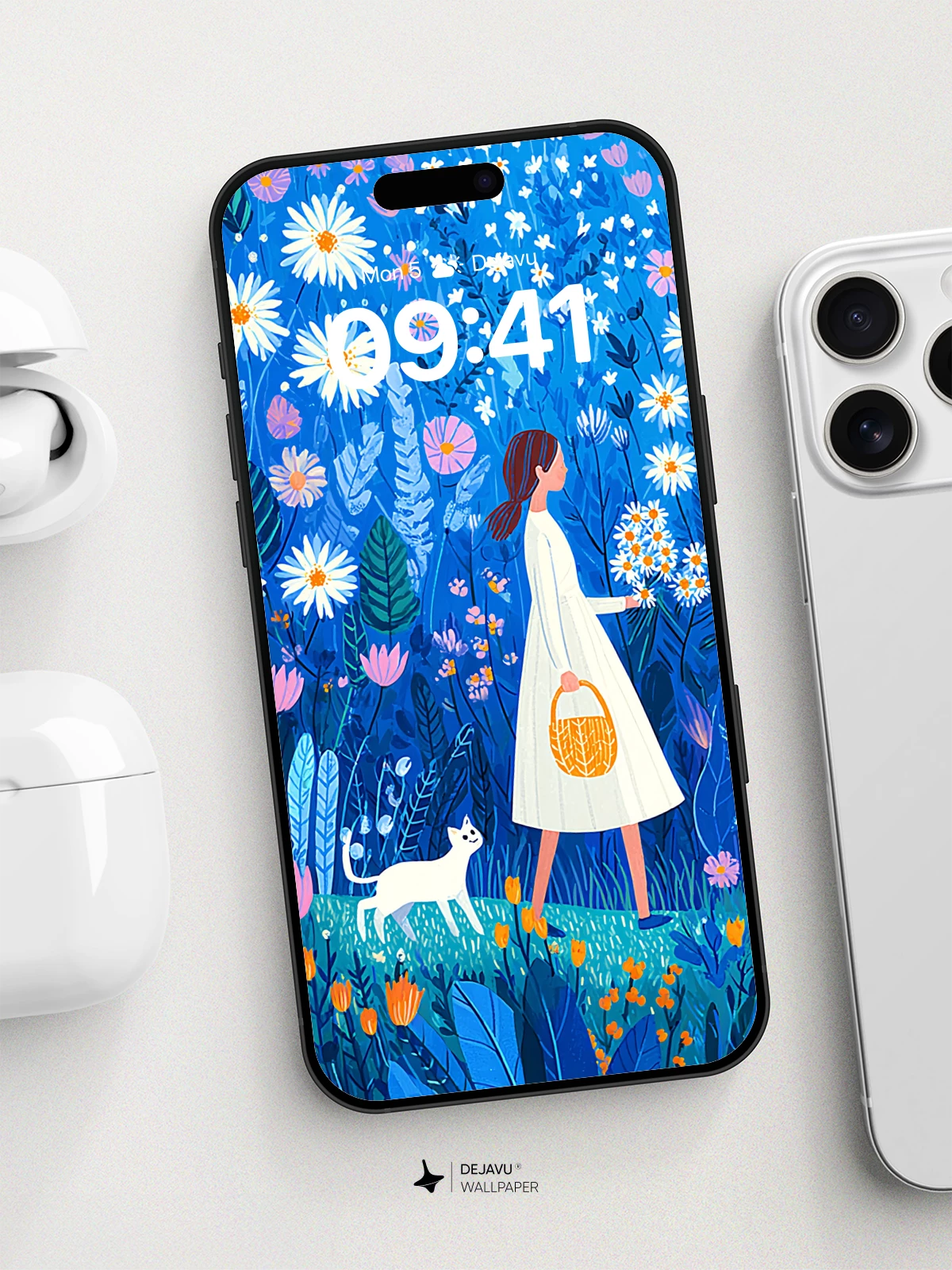 Dreamy Floral Garden Wallpaper 8K for iPhone and Android