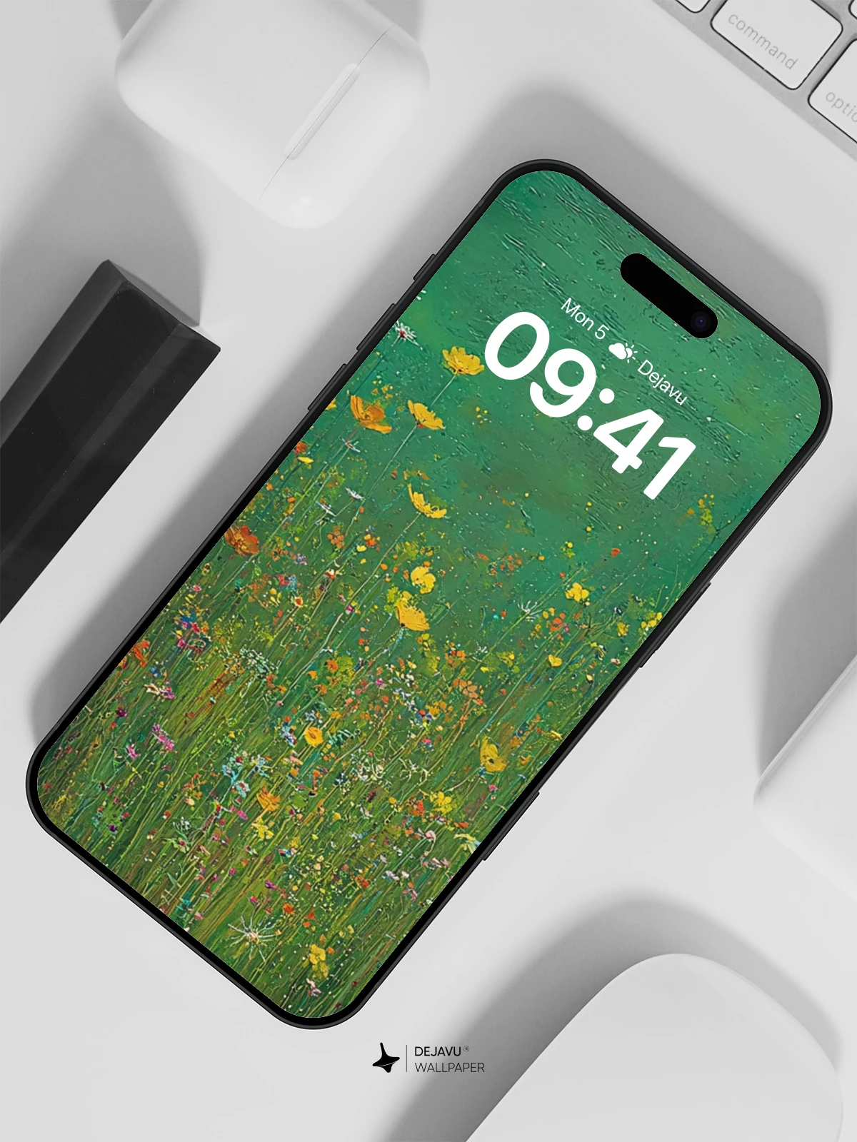 Whimsical Wildflower Meadow Wallpaper 8K for iPhone and Android