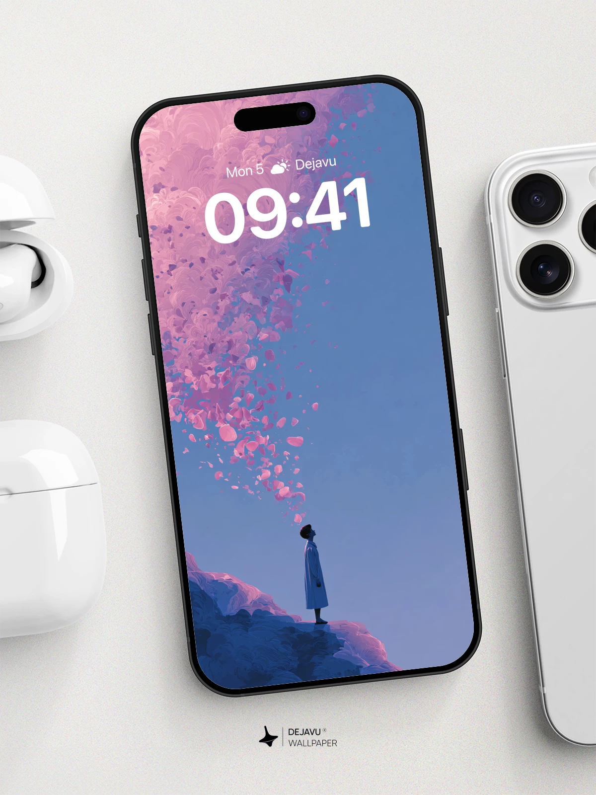 Surreal Petal Storm Wallpaper 8K for iPhone and Android