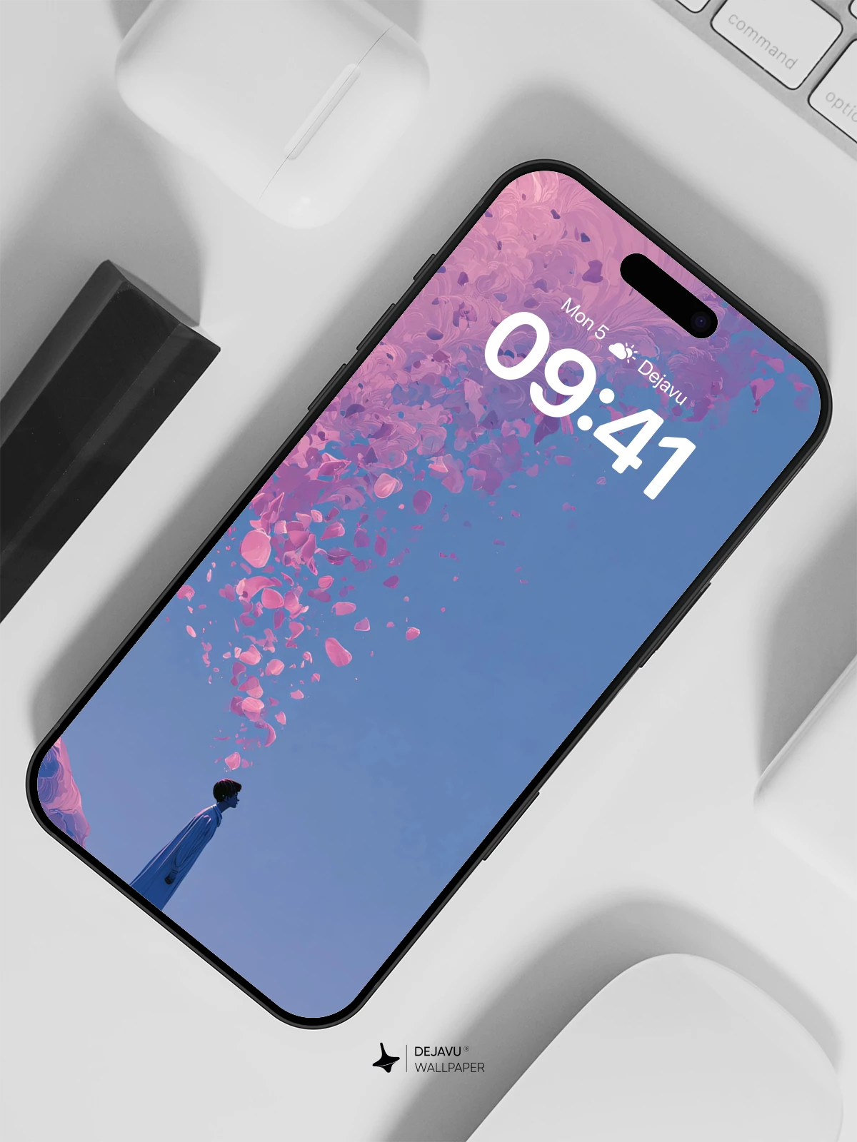 Surreal Petal Storm Wallpaper 8K for iPhone and Android