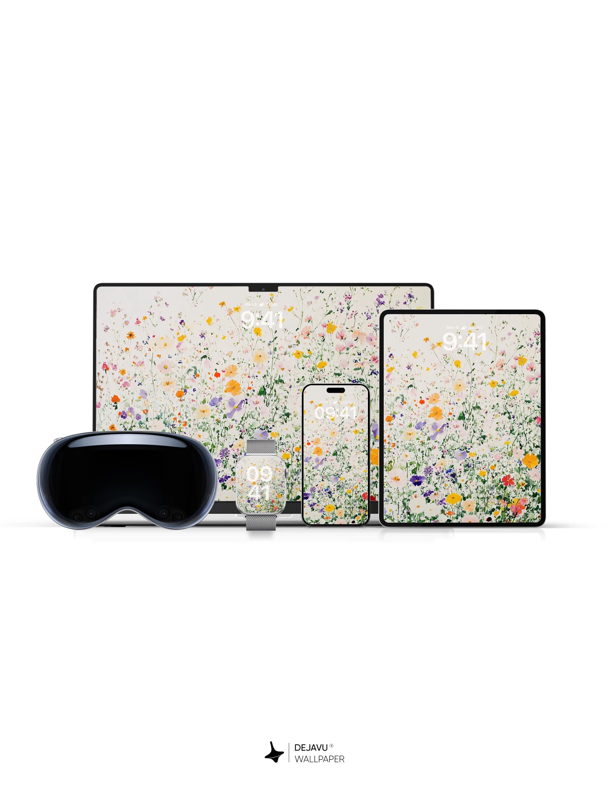 Whimsical Wildflower Meadow Wallpaper 8K for iPhone and Android