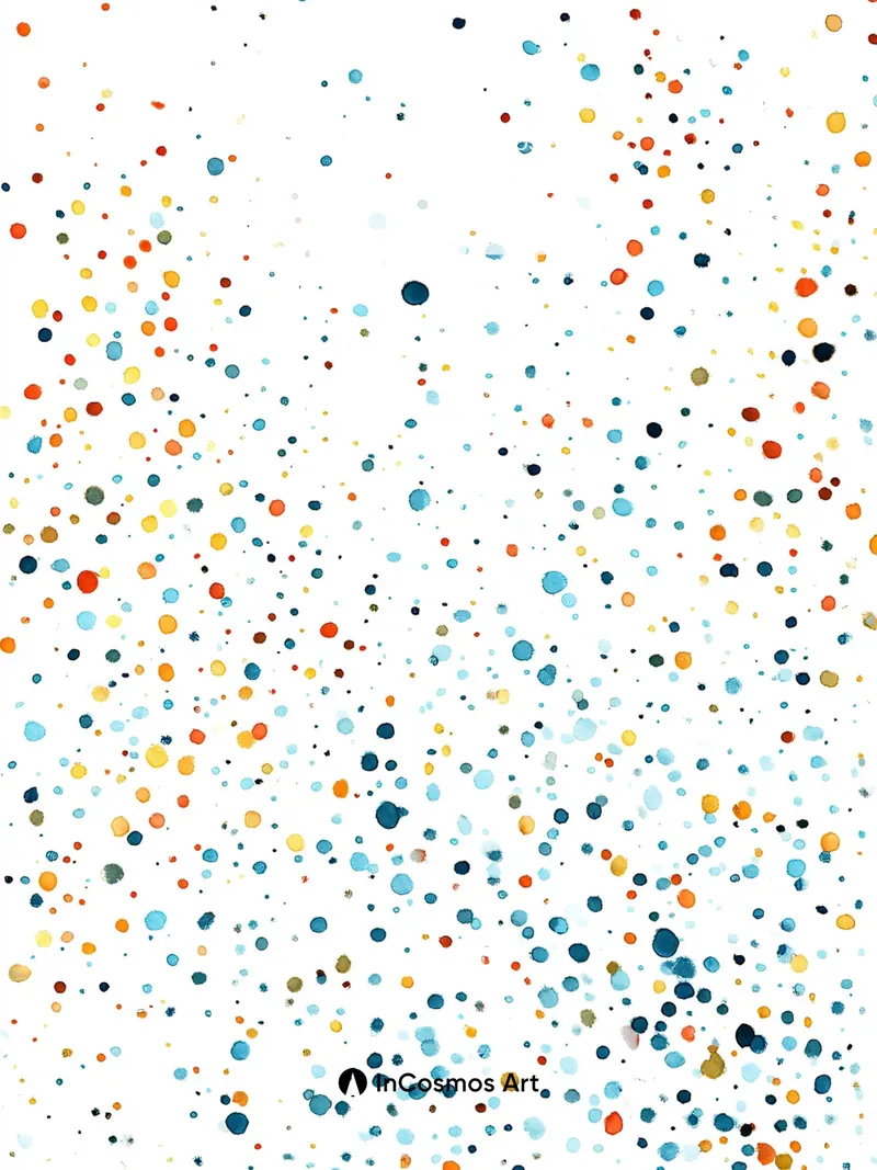 Cosmic Confetti Wallpaper with Floating Dots